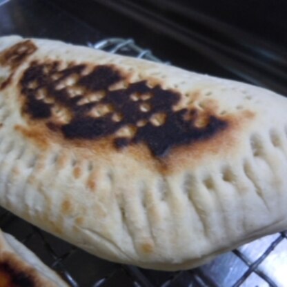 子供が食べやすいように半カットで包んで作りました❤
朝ご飯にウマー（✪∀✪)❤❤
な顔を戴けました ( *´艸)ﾑﾌﾌ 
美味しかったです。ご馳走様でした✿